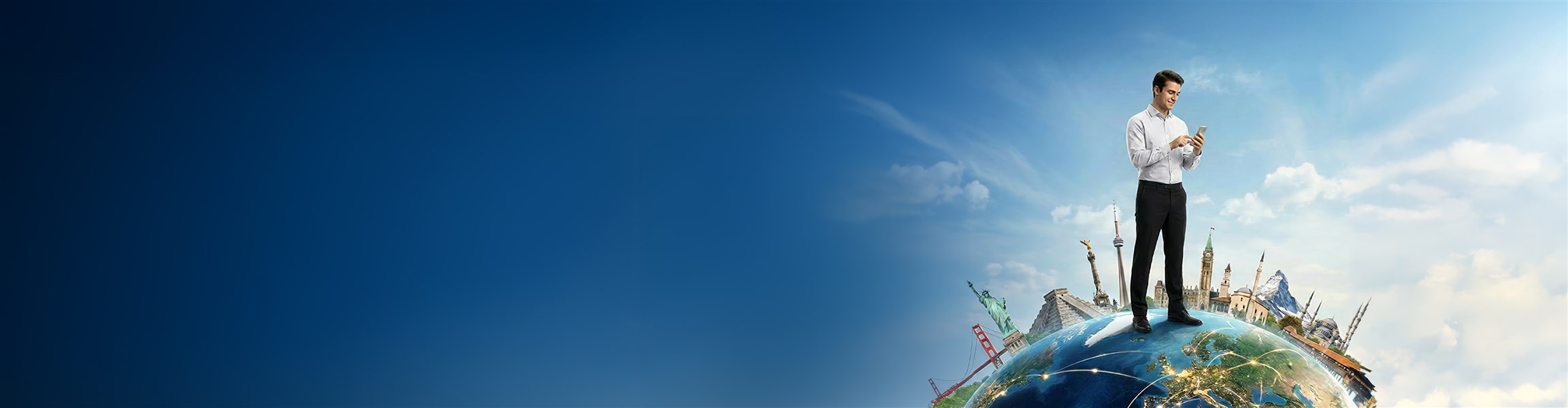 Нови Travel Pass пакети, изгоден роуминг по твой дизайн - 4608x1200px.