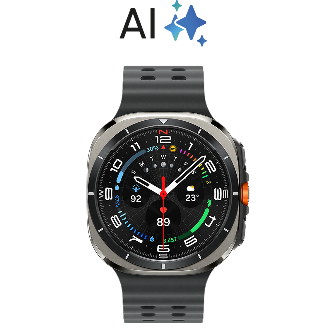 SAMSUNG GALAXY ULTRA 47MM Samsung TITANIUM SILVER Front