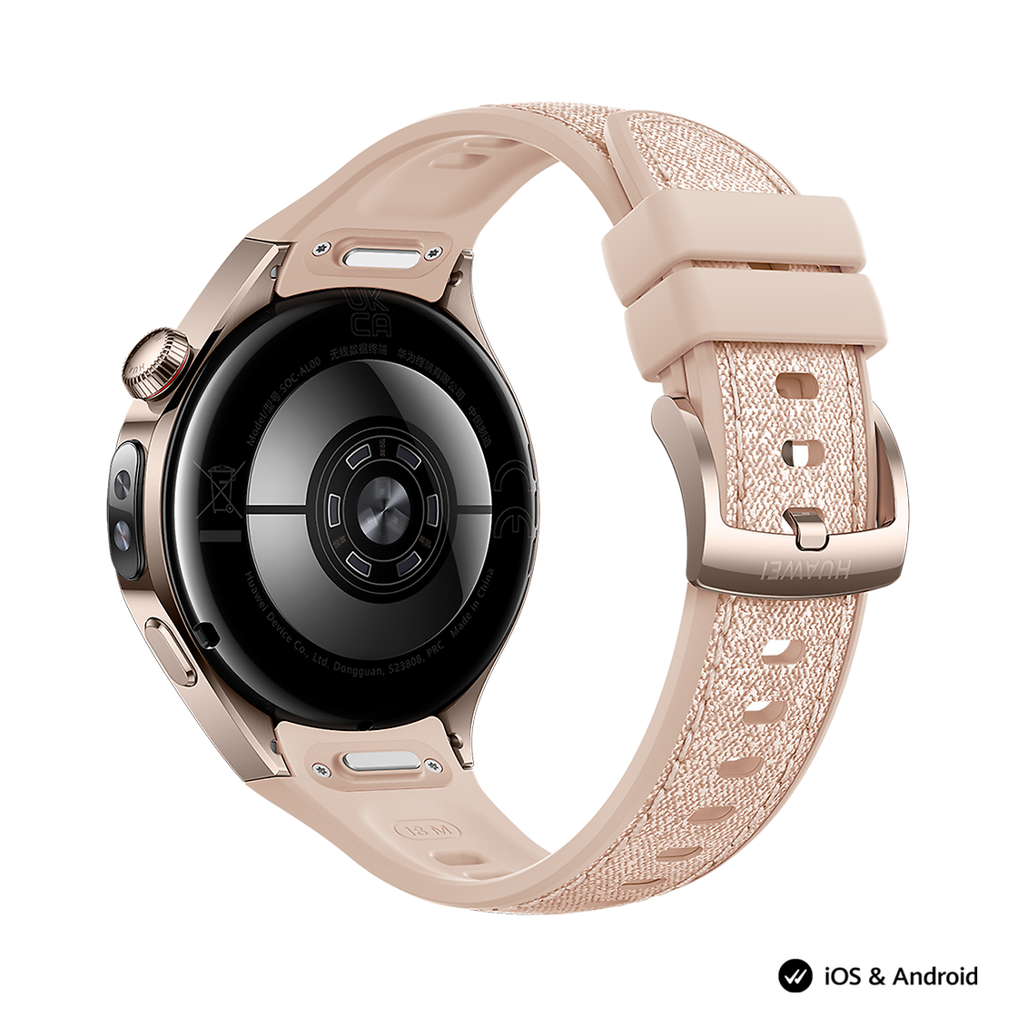Huawei HUAWEI WATCH 5 42 + FreeBuds 6i SAND GOLD 904L STAINLESS STEEL CASE Side