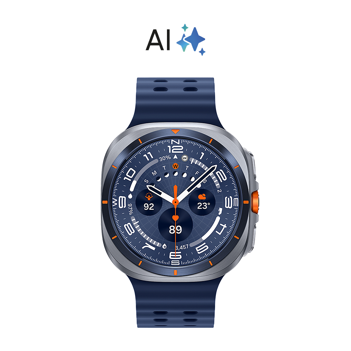 SAMSUNG GALAXY ULTRA 47MM NAVY Samsung TITANIUM BLUE Front