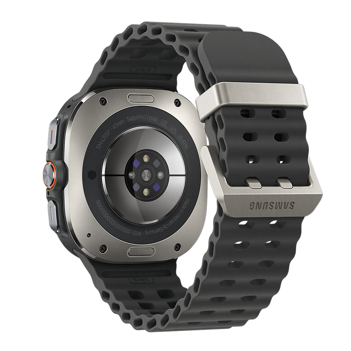 Samsung SAMSUNG GALAXY ULTRA 47MM NAVY TITANIUM SILVER Side