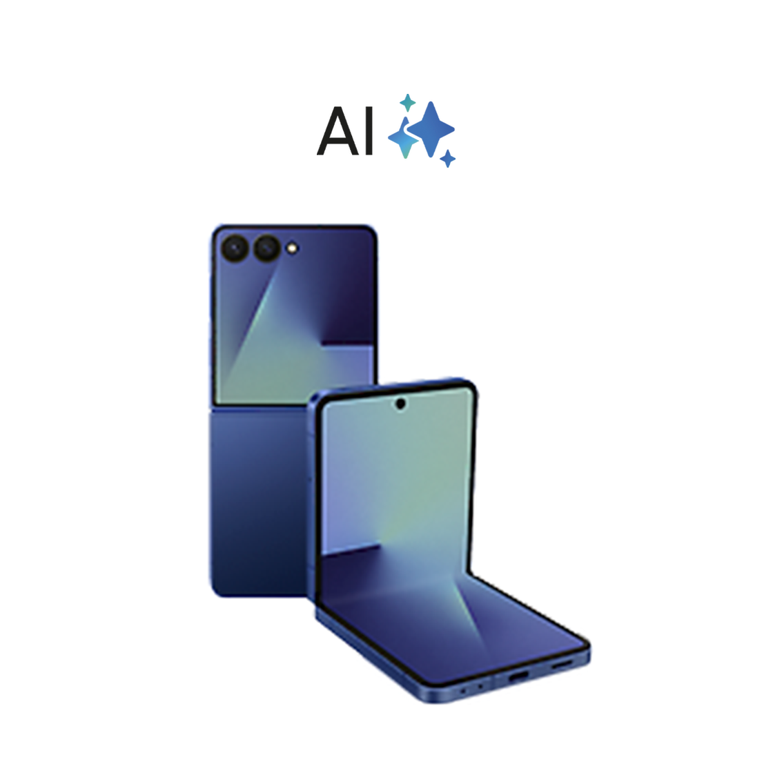 SAMSUNG GALAXY Z FLIP7 256GB Samsung BLUE SHADOW Front