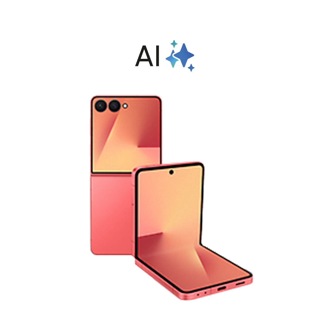 Samsung SAMSUNG GALAXY Z FLIP7 512GB CORALRED Front