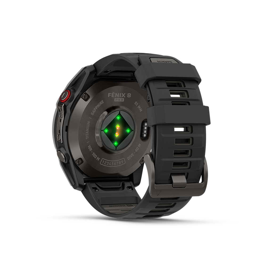 Garmin GARMIN FENIX 8 PRO 51MM CARBON GRAY DLC TITANIUM BLACK STRAP Side