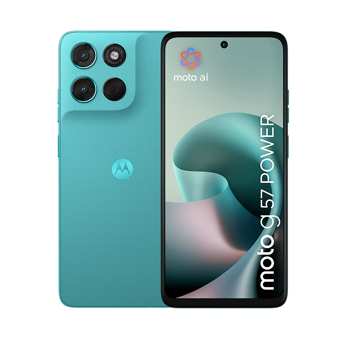 Motorola MOTOROLA G57 POWER 5G 256GB PANTONE FLUIDITY (CYAN) Front