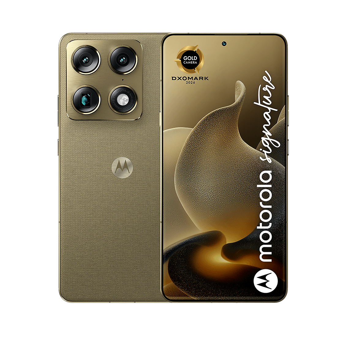 Motorola MOTOROLA SIGNATURE 5G 512GB PANTONE MARTINI OLIVE (GOLD) Front
