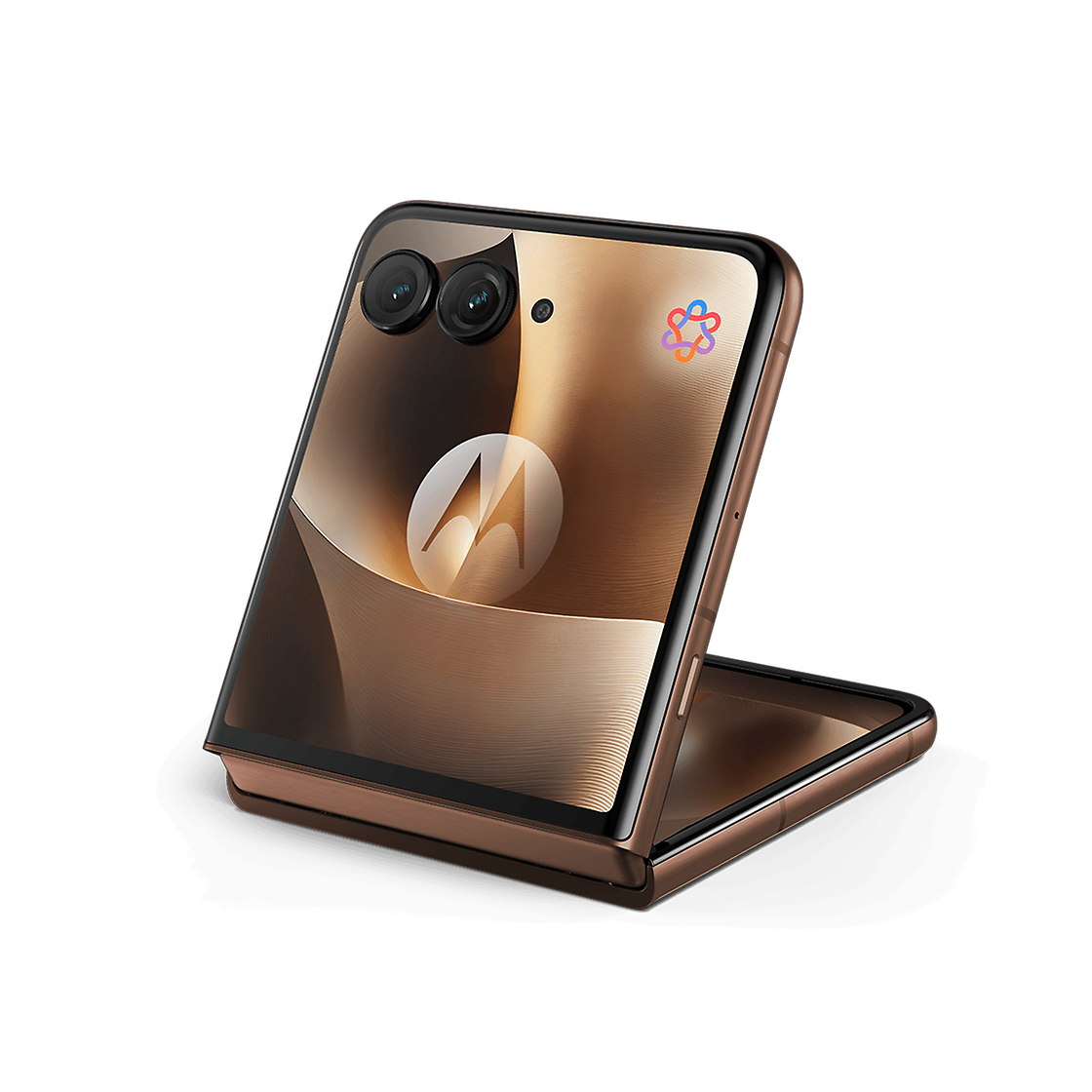 Motorola MOTOROLA RAZR 70 ULTRA 5G 512GB PANTONE COCOA (WOOD) Side