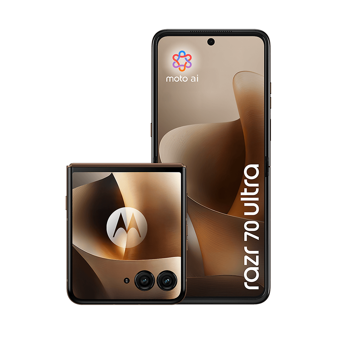Motorola MOTOROLA RAZR 70 ULTRA 5G 512GB PANTONE COCOA (WOOD) Front