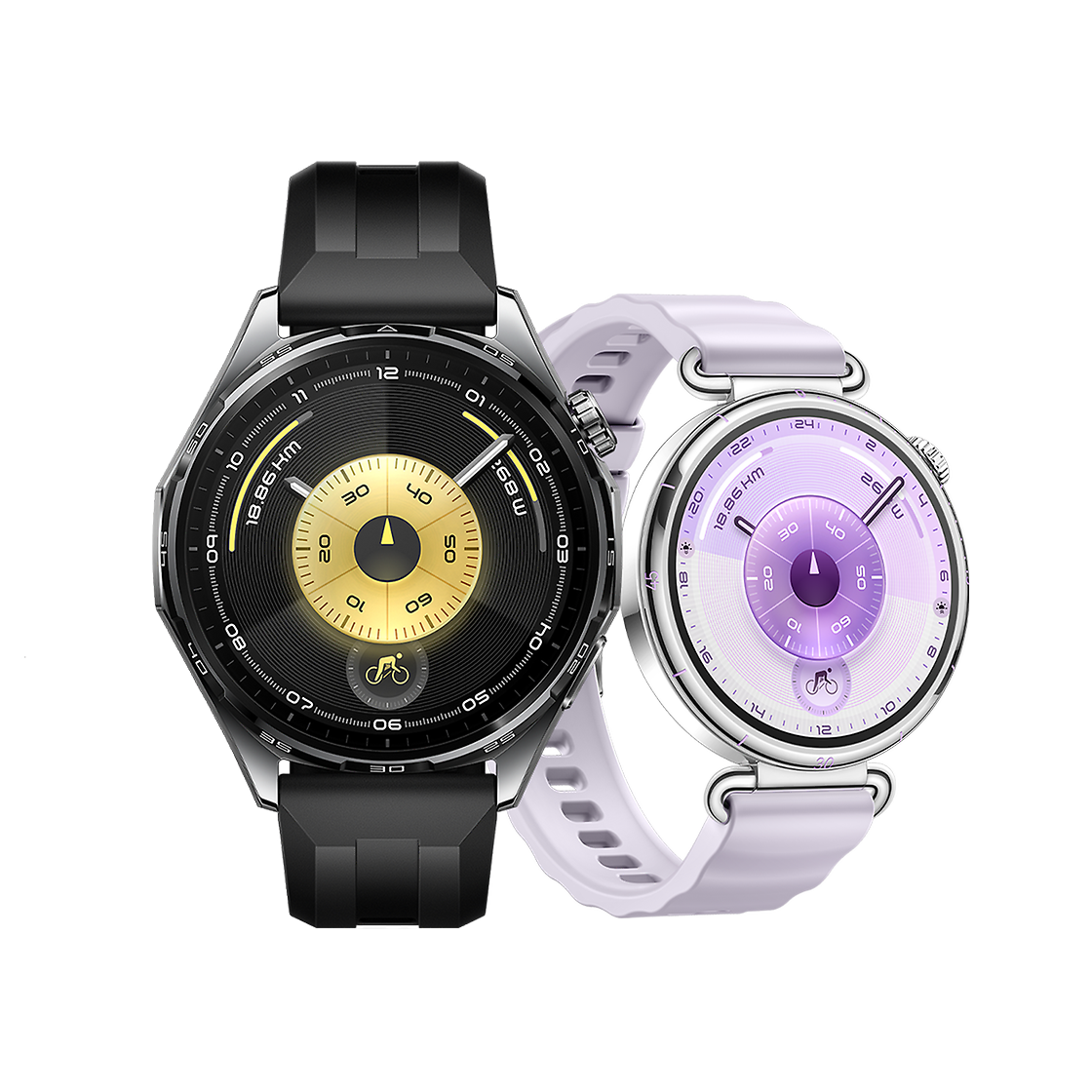 Huawei HUAWEI GT6 46 BLACK + GT6 41 PURPLE BLACK Front