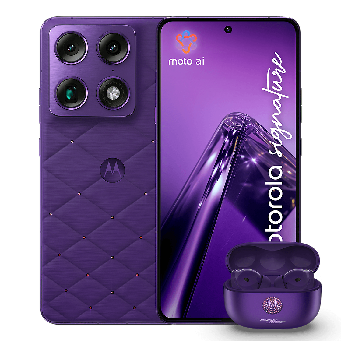Motorola MOTOROLA SIGNATURE 5G Swarovski + BUDS2PLUS PANTONE VIOLET INDIGO Front