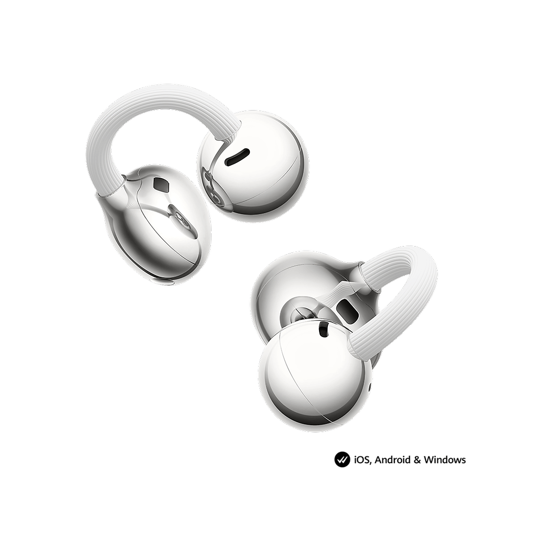 Huawei HUAWEI FREECLIP2 + Butterfly Clip Charm WHITE Back
