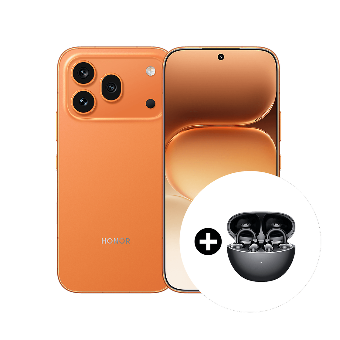 Honor HONOR 600 PRO 5G 512 + EARBUDS CLIP ACTIVE ORANGE Front