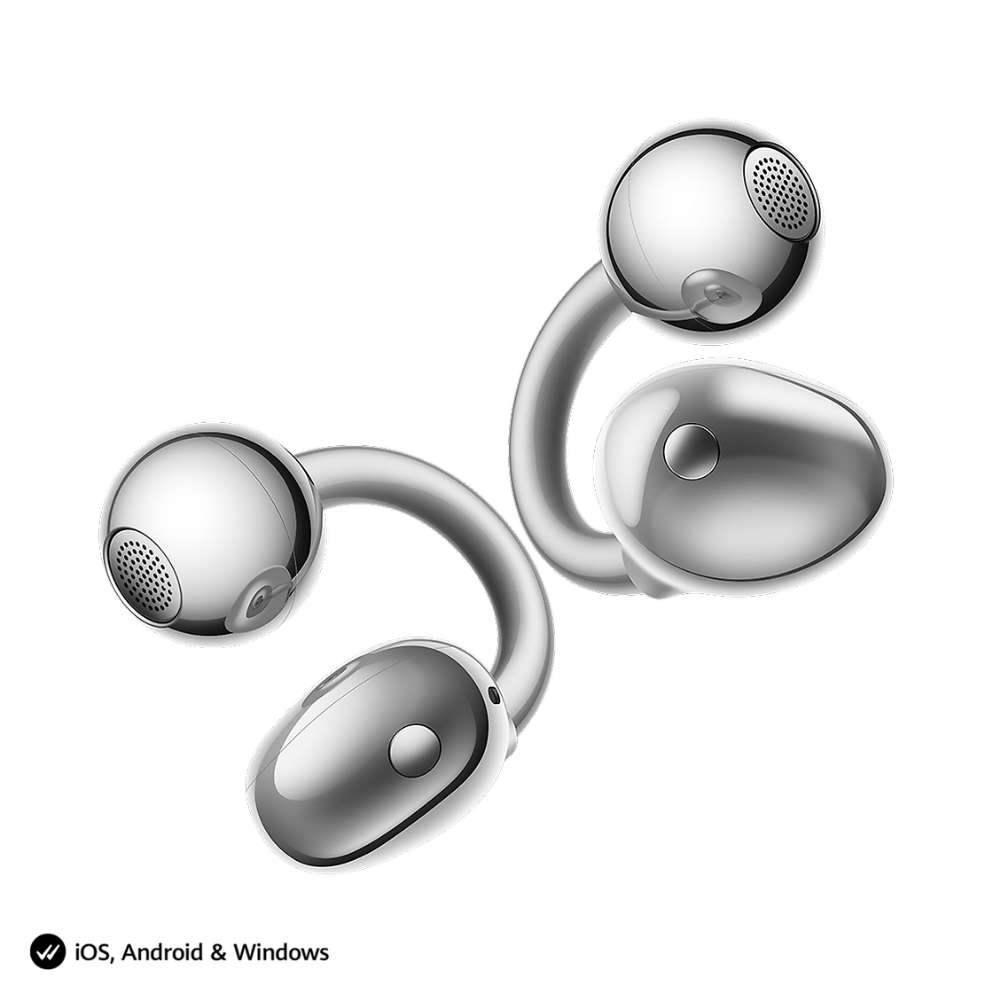 Huawei HUAWEI FREECLIP 2S + едно от три бижута Flicka SPACE SILVER Back